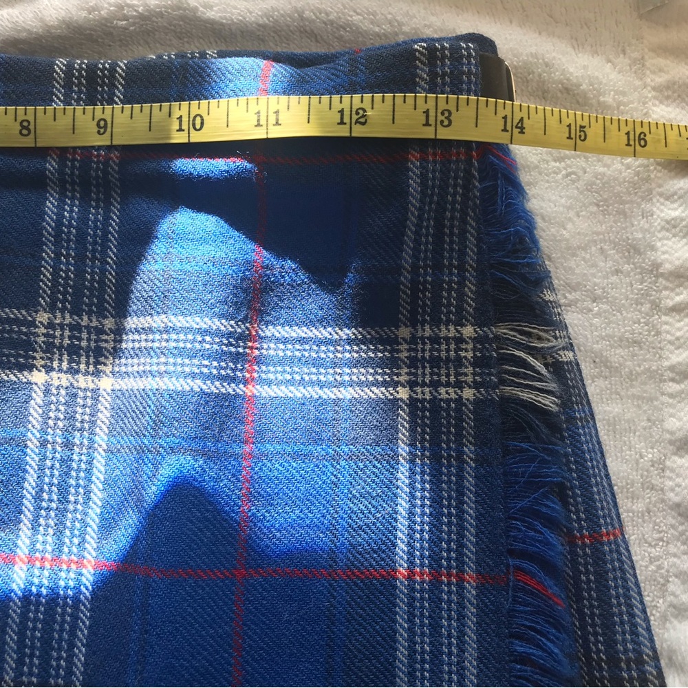 Vintage Highland Home Industries Tartan Pleated Wrap Kilt Skirt Sz 8  (14) EUC - Picture 9 of 11